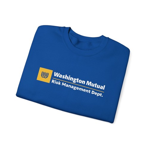 Washington Mutual Risk Management Dept. Crewneck Sweatshirt, WaMu Sweater, Stonk - Picture 33 of 42