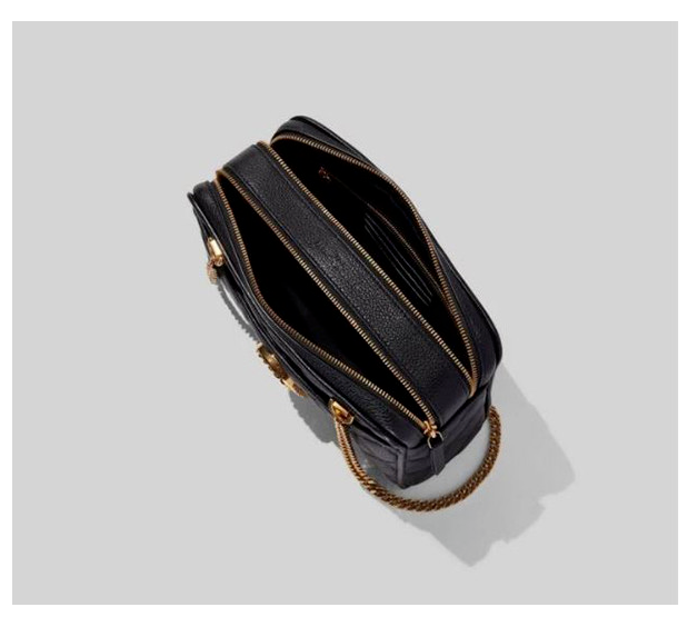 Marc Jacobs The Status Shoulder Bag M0015817 Navy Blue Gold for 