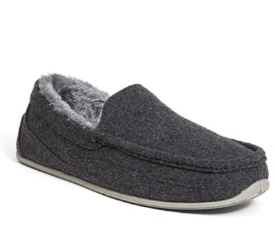 DEER STAGS Men’s Spun Felt Cozy Slipper Gray Pick Size 12M Amazon.com | Deer Stags Unisex Nordic Microsuede Slipper  main image 3