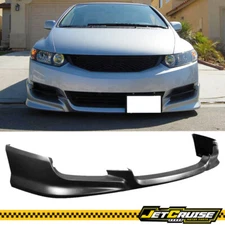 Fits 09-11 Honda Civic Coupe 2Dr HFP Style Front Bumper Lip Spoiler Unpainted PU