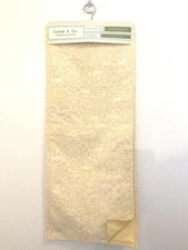 NWT Cotton & Co. Reversible Table Runner Floral Yellow Bunny Cotton 14”x72"