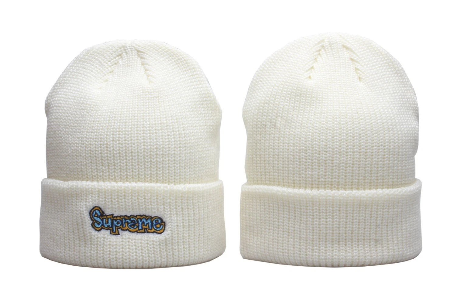 Bonnet Supreme Broderie Adultes Unisexe Extérieur Décontracté Hiver Tricot Casquette