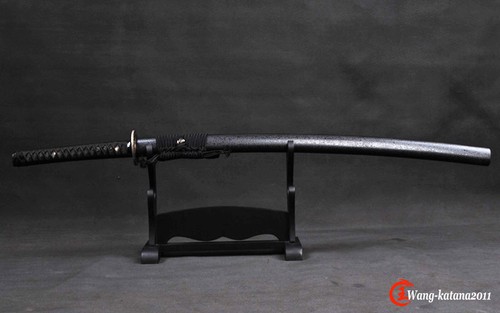 Espada afilada de acero templado T10 katana japonesa samurái tang completa hamon real - Imagen 3 de 12