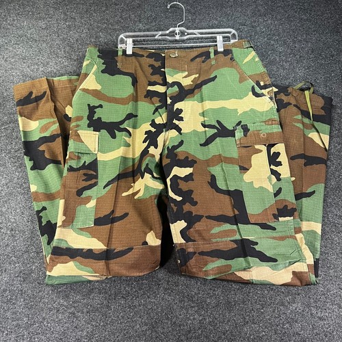 VINTAGE Militär Hose Herren Large XLong Kampfhose Hot Weather Woodland M81
