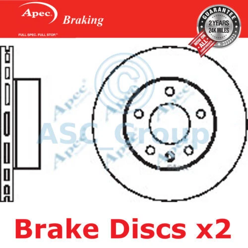 Disques de frein avant Apec pour auto