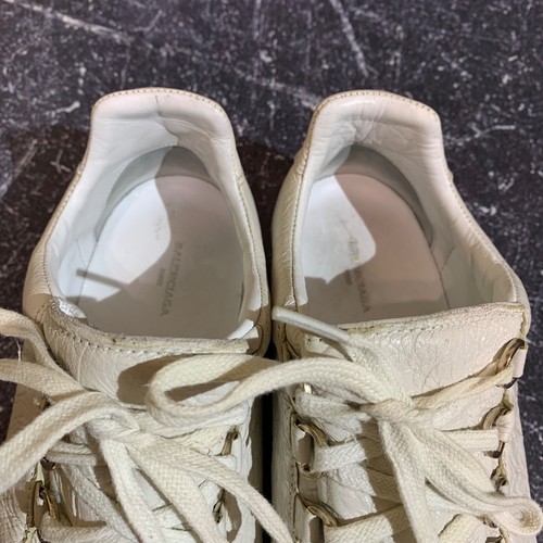 Balenciaga Arena Low White Women's Leather Sneakers Size 39 - Picture 17 of 17