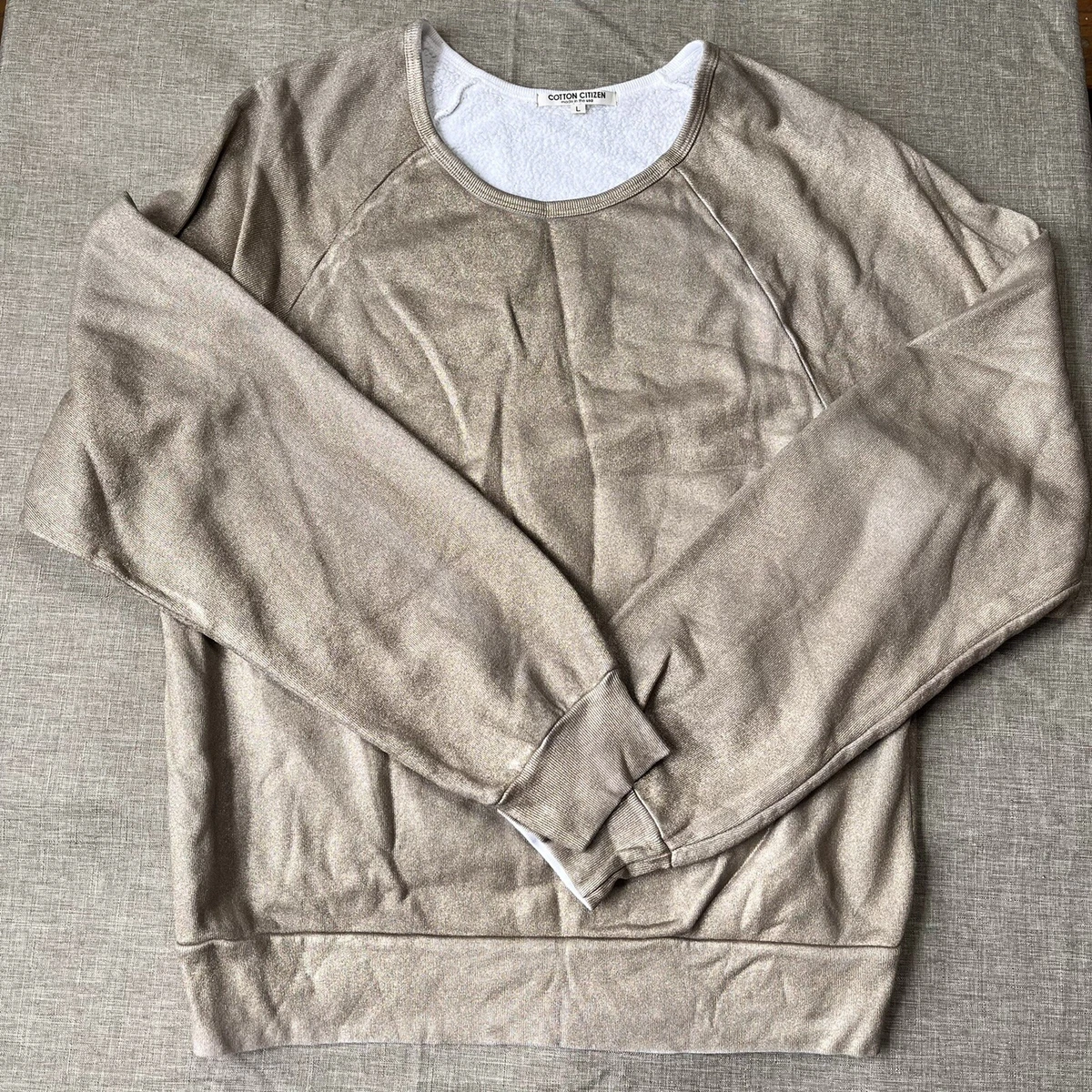 Cotton Citizen Brooklyn Sweatshirt Womens Medium Gold Metallic