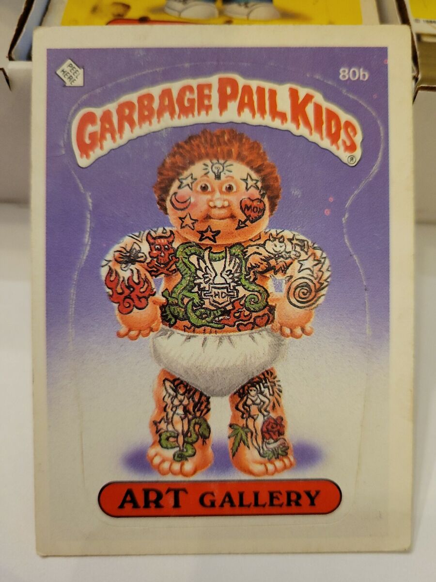 Garbage Pail Kids 2nd Series Art Gallery #80b USA Gpk Garbage Pail Kids 2nd Series Art Gallery #80b USA Gpk