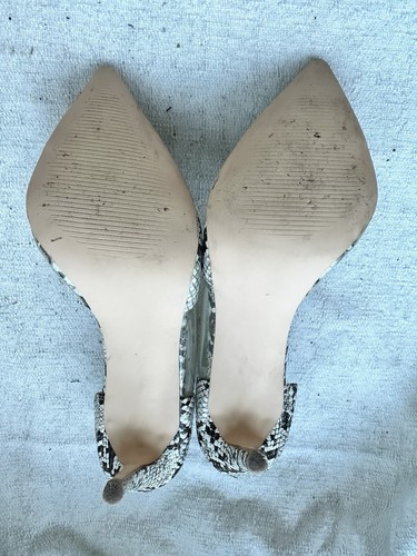 Steve Madden Womens SHIRA Snake/clear Stilleto Pumps Sz 8.5 Used - Picture 9 of 15