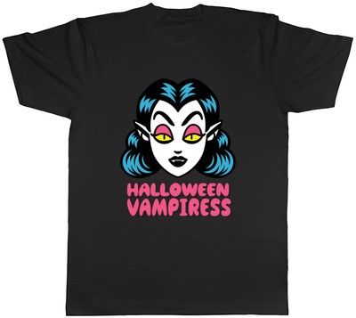 Halloween Vampire Mens T-Shirt Bloodsucker Fangs Bat Dracula Tee Gift
