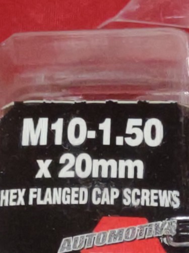 DORMAN 980-520 M10 CAP SCREW-FLANGED HEX HEAD CLASS 10.9 M10-1.5 x 20mm NIB 2PCS - Picture 2 of 15