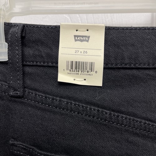 Levi's Women's Premium 501 Crop Jeans, Black Sprout 27x26 New - Picture 11 of 12
