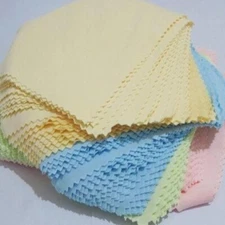 100pcs Microfiber Cleaning Cloth for Glasses Phone Screen Camera Lens 5''x5''