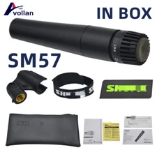 SM57 Packet Dynamic Vocal Microphone With Stand Wired Black Mic