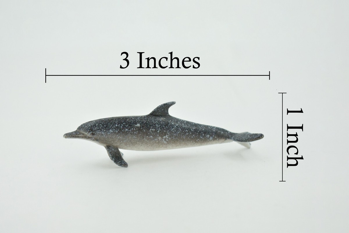 Three Dots Tモデル Dolphin Gray llic Atlantic Spotted Dolphin, Realistic, Figure, Model, Toy, Gift, 3