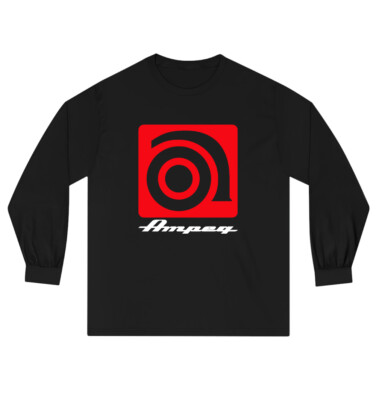 Ampeg Men's Black Long Sleeve Size S to 3XL