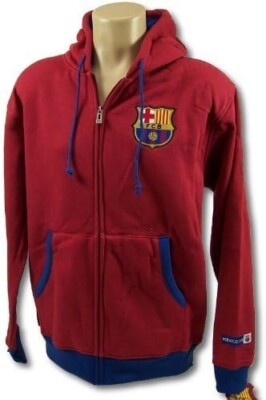 FC Barcelona Authentic Licensed Soccer Zipper Cotton Hoodie