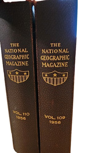 National Geographic Magazine Bound Vol. 109 & 110 January - December 1956 - Picture 3 of 19