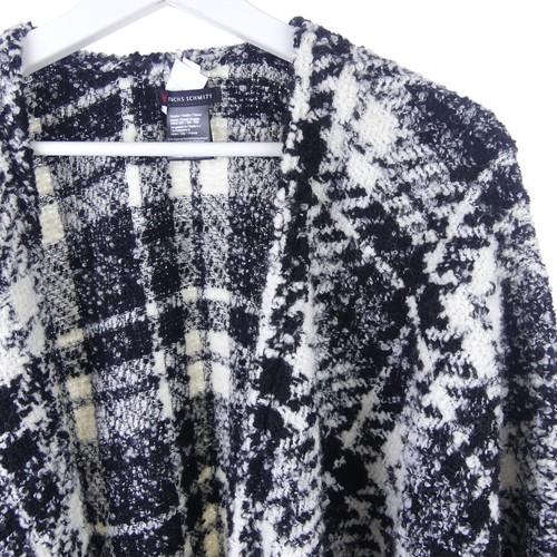 FUCHS&SCHMITT Poncho Cape Schwarz Weiß One Size - Picture 2 of 3