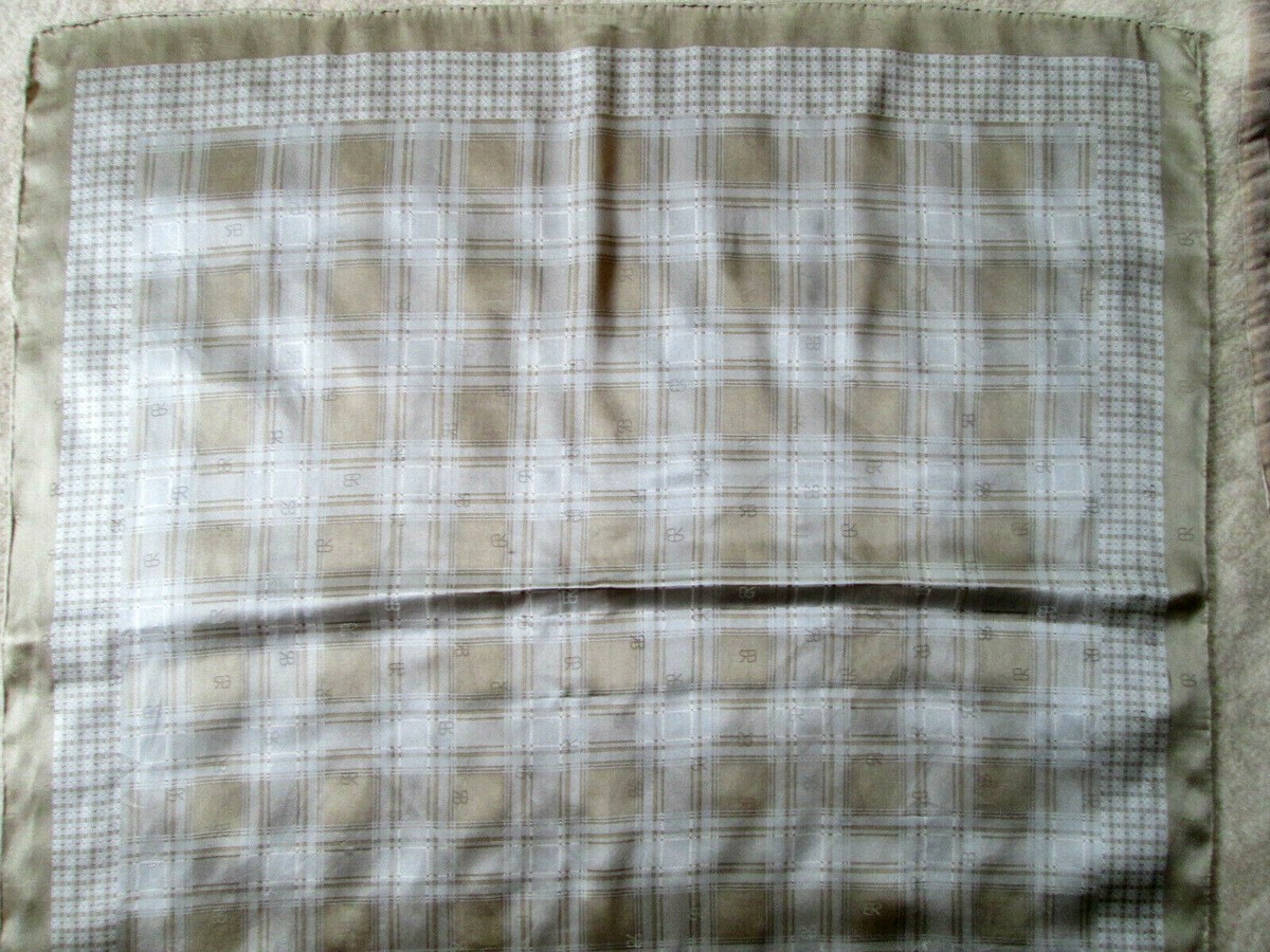 Foulard Châle Renato Balestra En Soie Mousseline 135x135 Cm - Bleu Motif Vintage