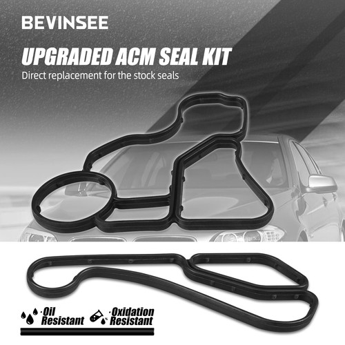 Oil Cooler Seal Crank Seal Serpentine Belt Protection Guard For BMW N55 E9X - Picture 4 of 9