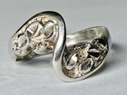 Vintage Sterling Silver Twist & Turn Ring Size 5.5