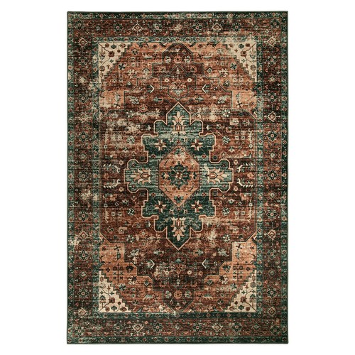Ultra-Thin Washable Vintage Area Rug Living Room Non-Shed Non Slip Kitchen 4x6 - Picture 3 of 8