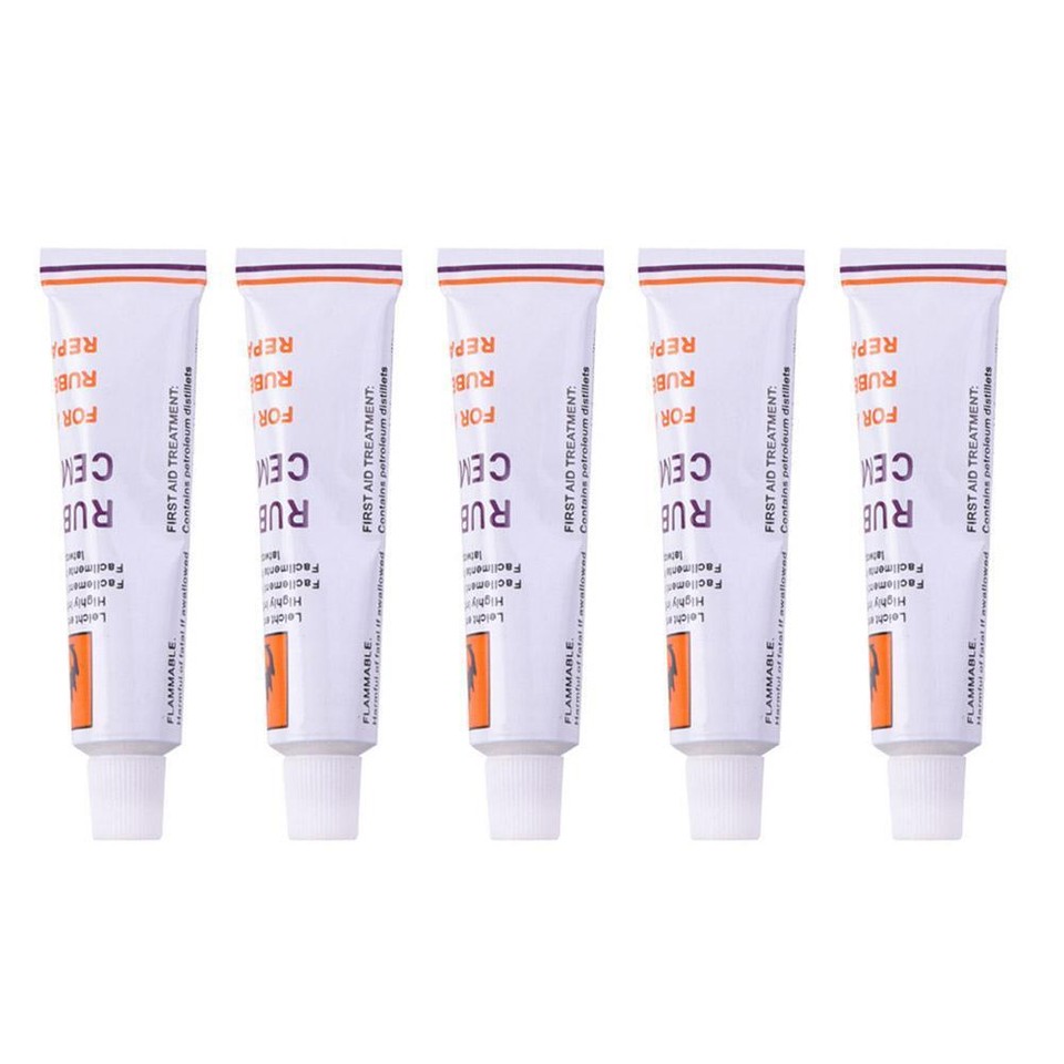 5 Pcs Rubber Solution Cement Puncture Glue Repair Bike Tyre Bicycle