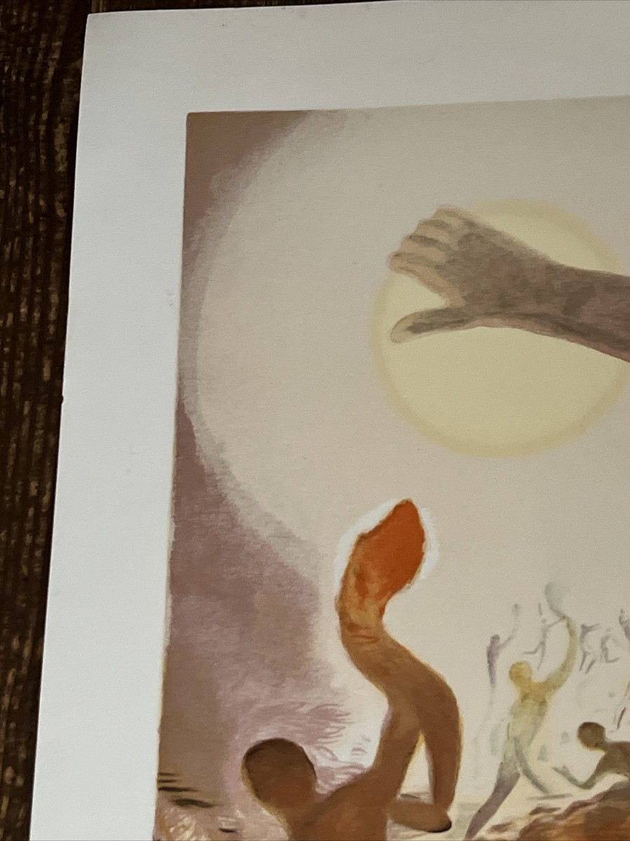 SALVADOR DALI SIGNED LITHOGRAPH 1982 COSMIC ATHLETE #40/55 PROOF