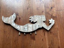 Mermaid wall mounted coat hook
