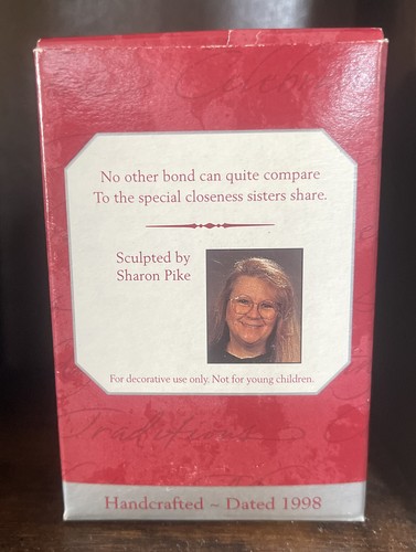 Hallmark Keepsake Ornament Sister to Sister Bears 1998 QX6693 Vintage Christmas - Picture 2 of 7