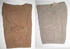 Gap Kids Boys 100 Cotton Cargo Shorts Brown, Plaid Multi-color Size 7