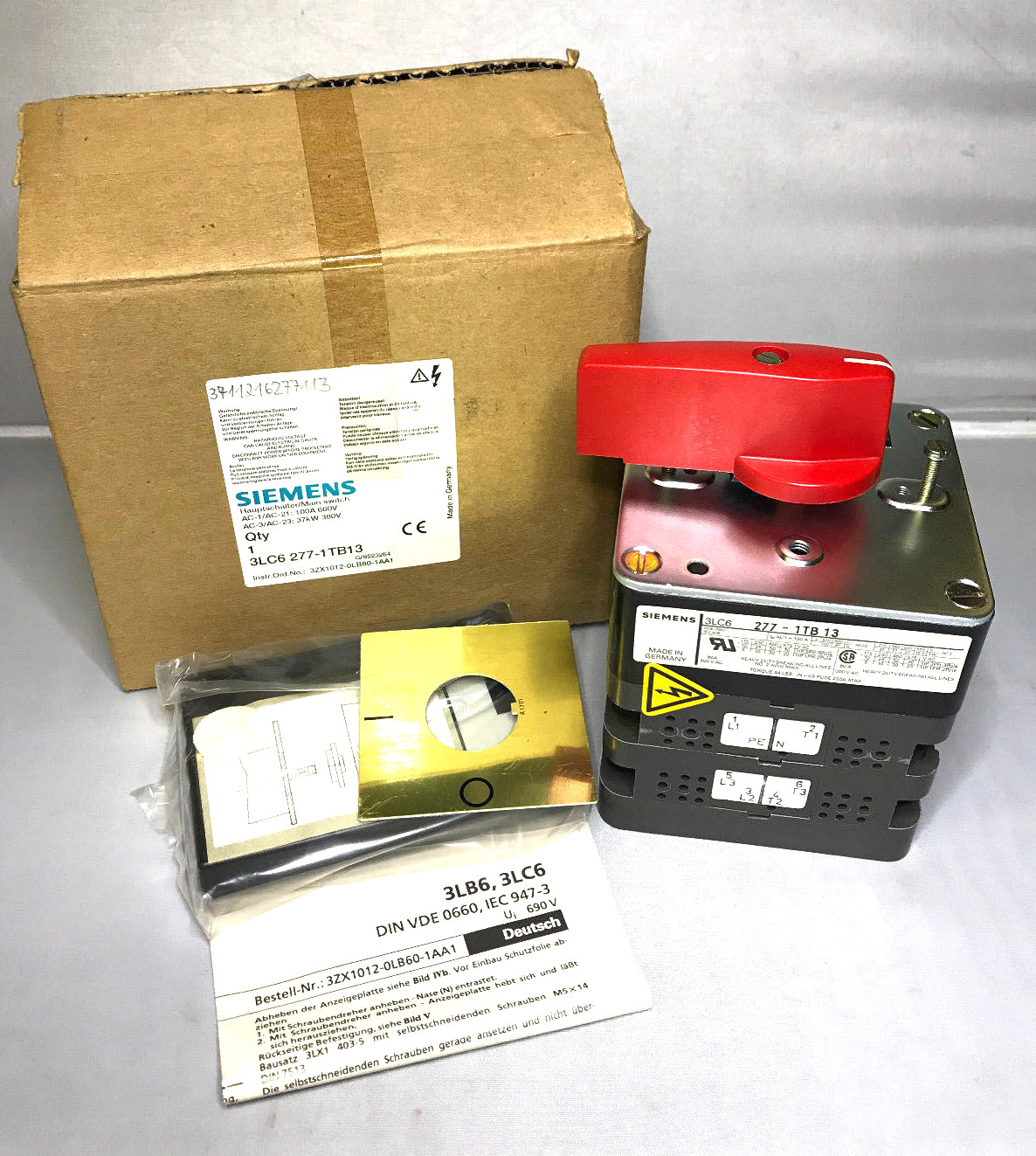 Siemens Main Breaker 3LC6 277-1TB13 NEW