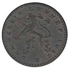 1917 Germany Notgeld 5 Pfennig Coin – Lennep – Zinc Emergency Issue –Collectable