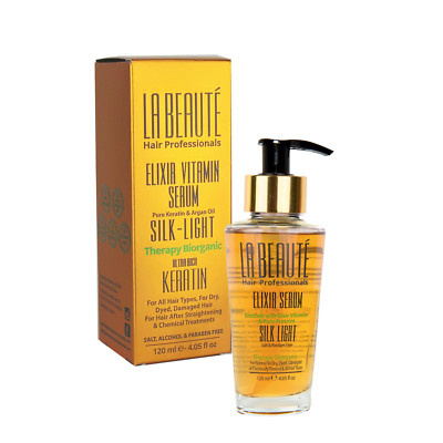 LA BEAUTE ELIXIR VITAMIN SERUM, SILK-LIGHT Therapy Biorganic Ultra Rich 120ml