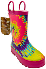 Western Chief Toddler Girl's Tie-Dye Burst Rain Boot
