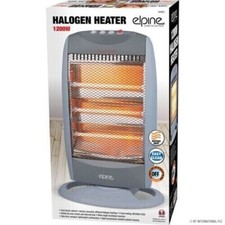 Image of 1200W Portable Electric Halogen Quartz Heater Instant Heat 3 Bars Free Standing