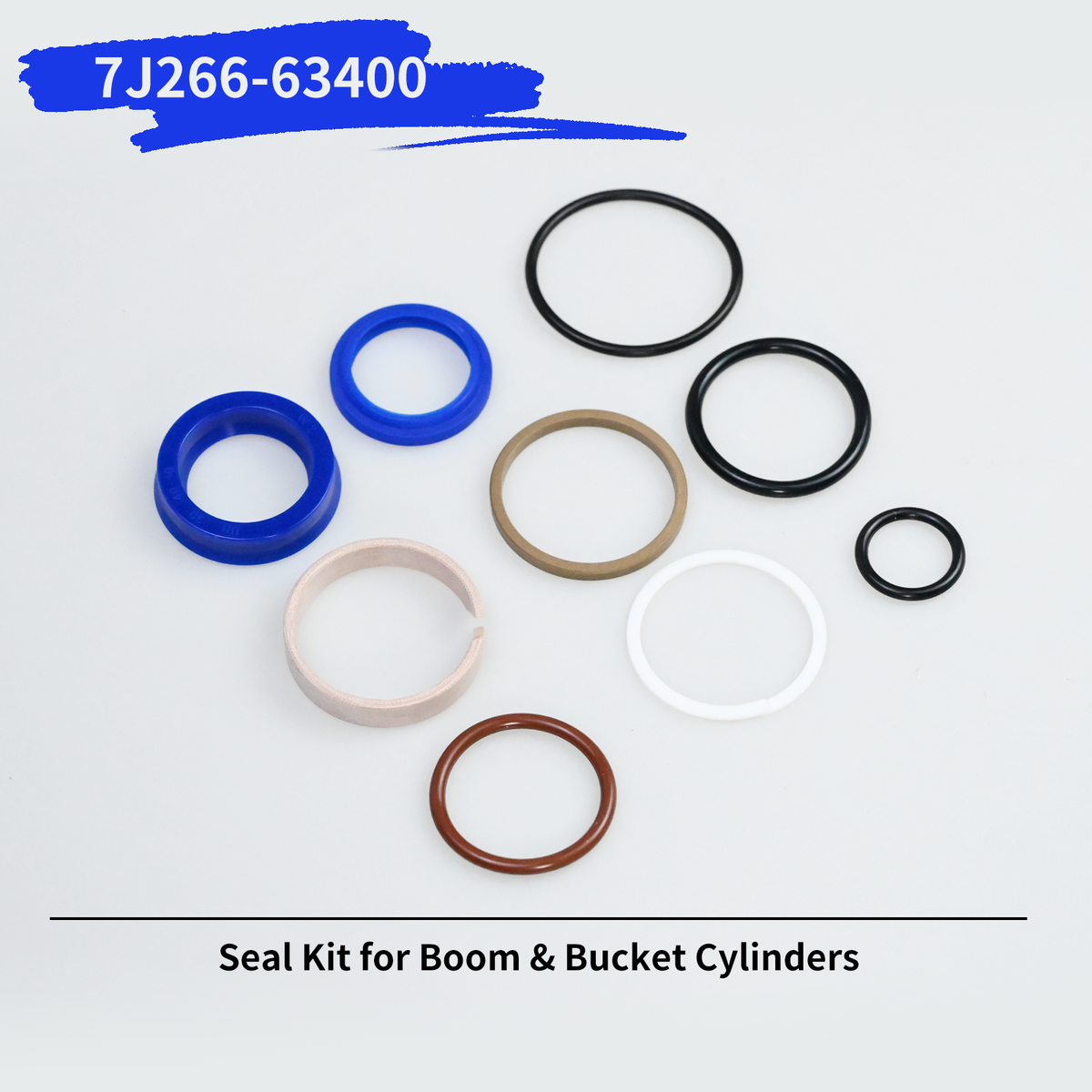 こったん 7J266-63400 Boom & Bucket Cylinder Seal Kit for Kubota Front