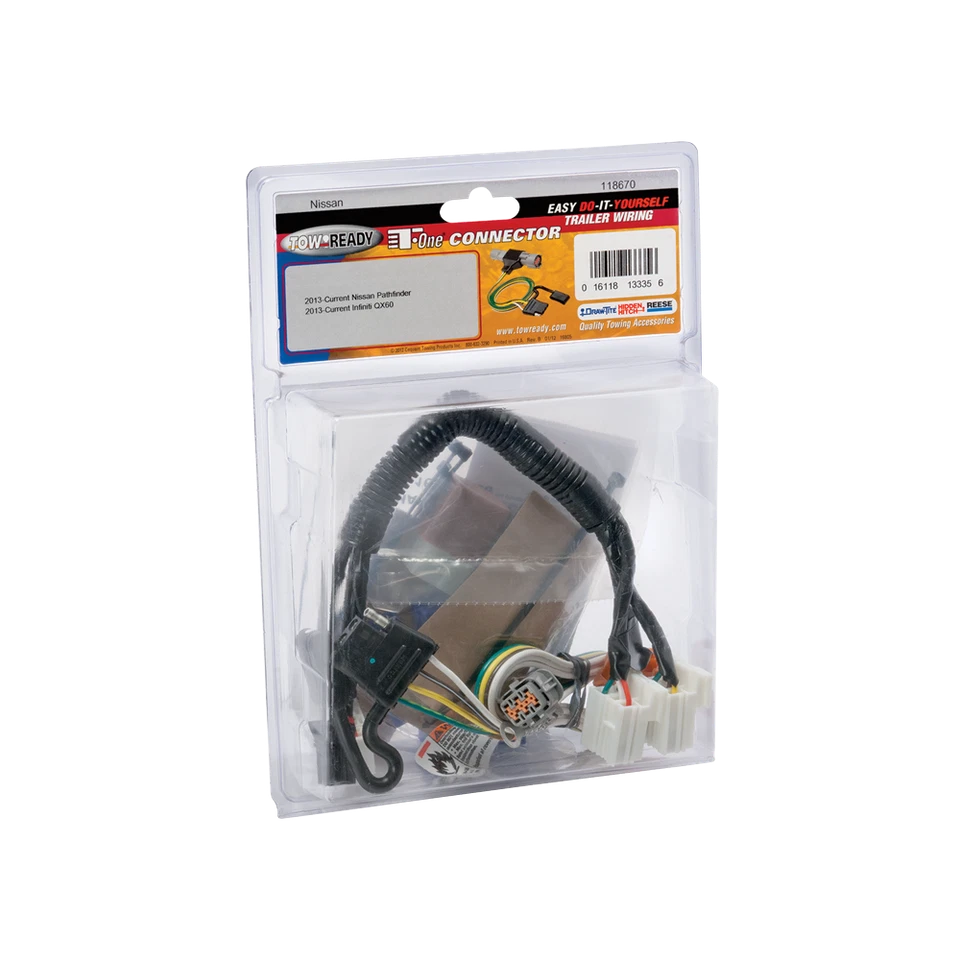 Kit de arnés de cableado Tekonha/Draw-Tite 118670 para Infiniti QX60/Nissan Pathfinder Foto 2 de 4