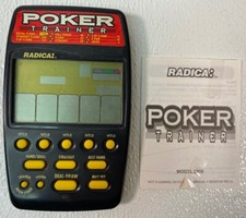   Vintage Poker Trainer Model 2316 Handheld Electronic Game by Radica TESTED  