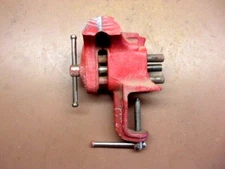 Vintage SEARS CLAMP-ON 3" BENCH VISE Model No. 1057-5174 Clean & Shop Ready!