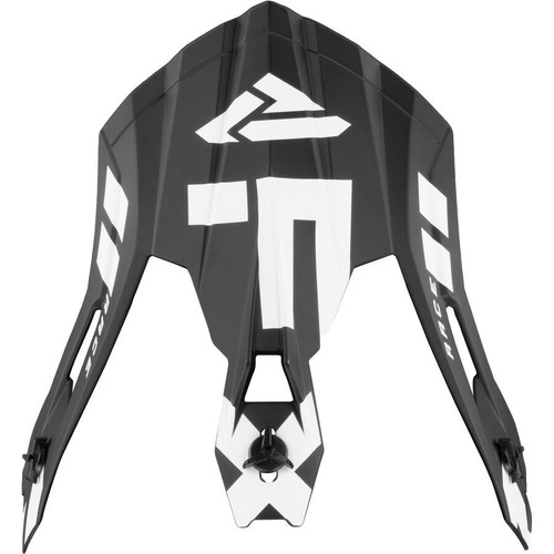 FXR 2023 Helium Race Div Helmet Visor - Black/White 221704-1001-00