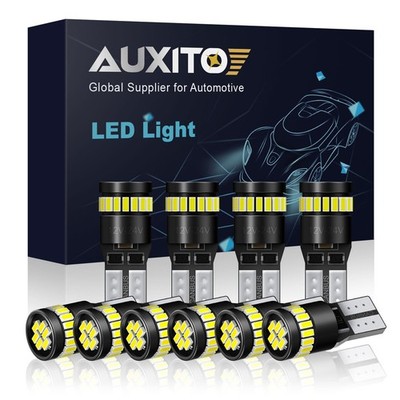 10X AUXITO 194 168 T10 W5W 2825 6000K LED Interior Light Bulbs CANBUS 24SMD EOA