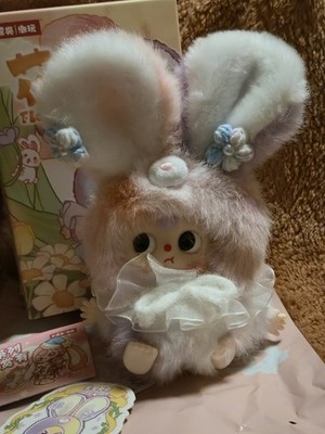 Authentic Baby Three Flower Fairy Bunny Rabbit Confirmed ~ Purple Dream  New
