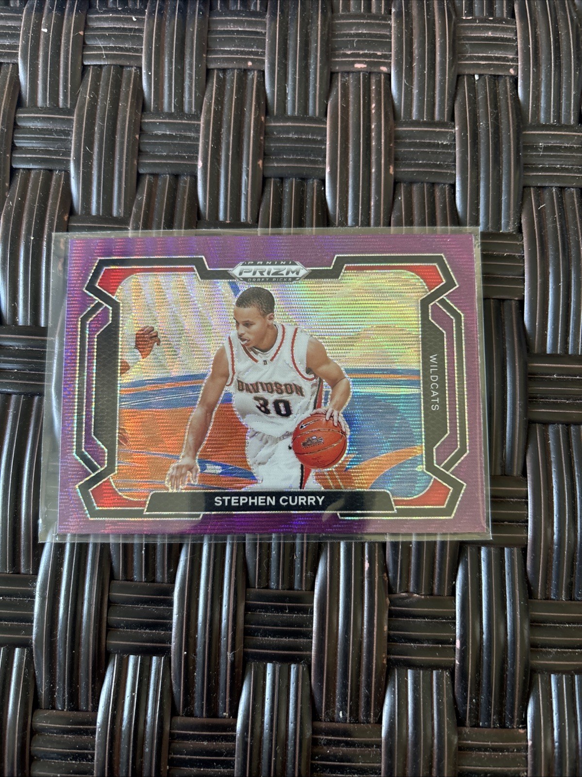 2024 Panini Prizm Draft Picks - Stephen Curry #77 Purple Wave Prizm Variations