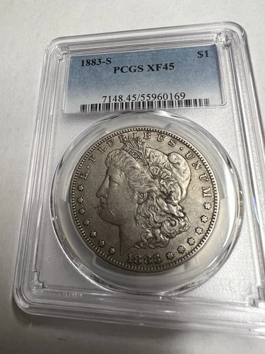 1883 S Morgan Dollar. PCGS XF45