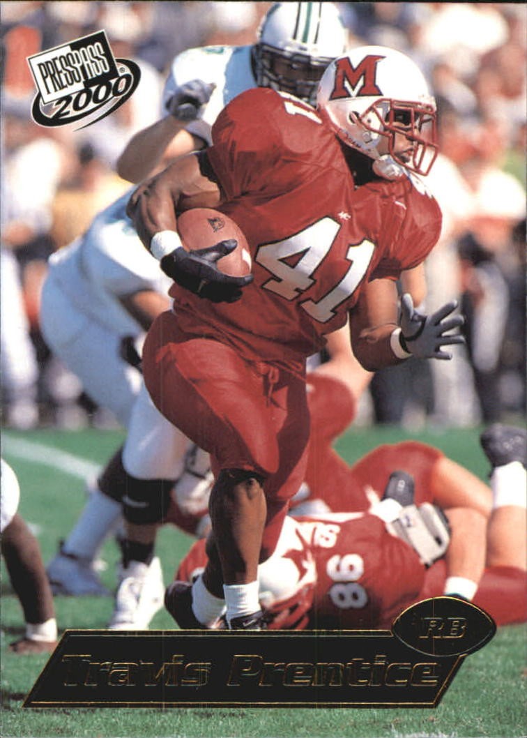 2000 Press Pass Gold Zone #36 Travis Prentice - FB