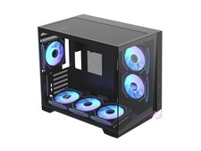 Formula V Line Crystal Z4M Plus Mid-Tower PC Case, Geometric Front Panel, Angled