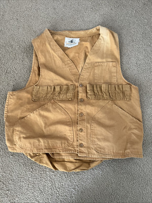 Vintage Black Sheep by Buddy Schoelikopf Brown Hunting Vest Sz L Japan