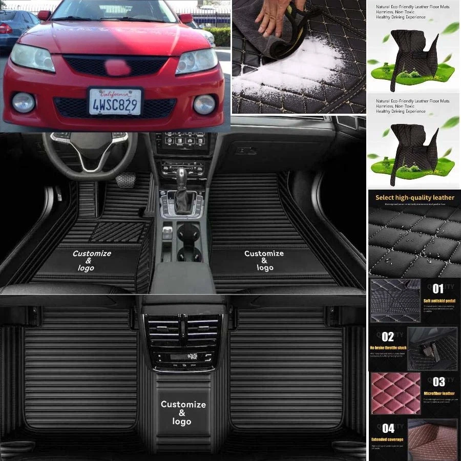 For Mazda Protege5 Car Floor Mats Luxury Waterproof Carpets Liners Interior Auto - Image 4 of 4